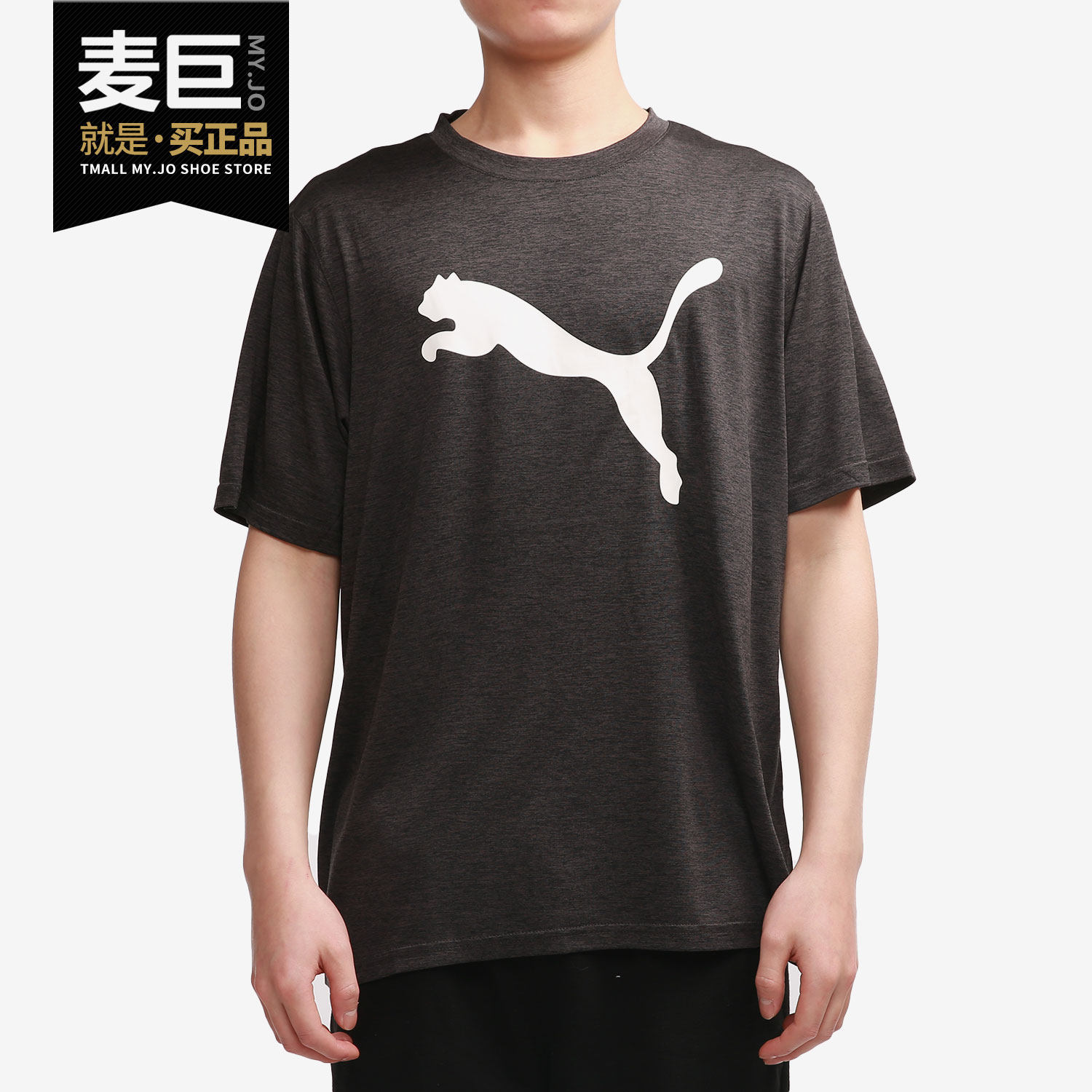 Puma/彪马正品当季新款男子舒适运动圆领休闲短袖T恤520139-07