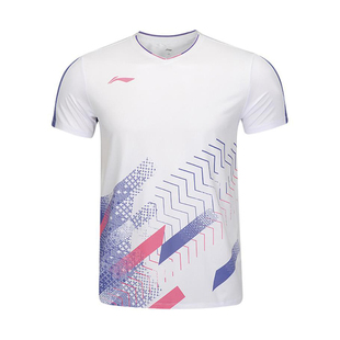 T恤AAYV043 舒适速干专业比赛短袖 羽毛球系列男女同款 李宁正品