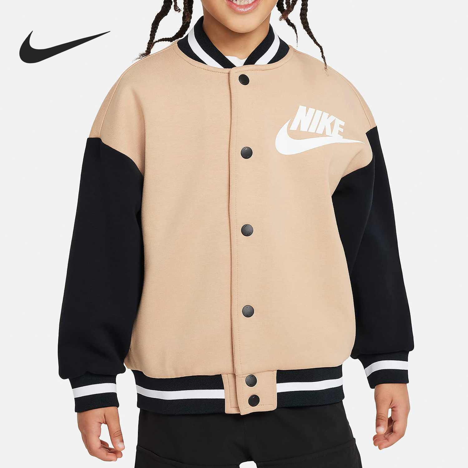 Nike/耐克正品春季新款小童运动休闲棒球服外套HF2460-200