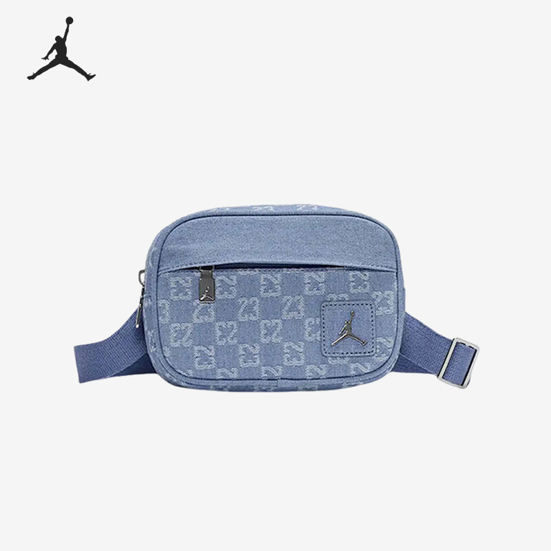 Nike/耐克正品JORDAN男女牛仔运动户外休闲斜挎包II6453-412