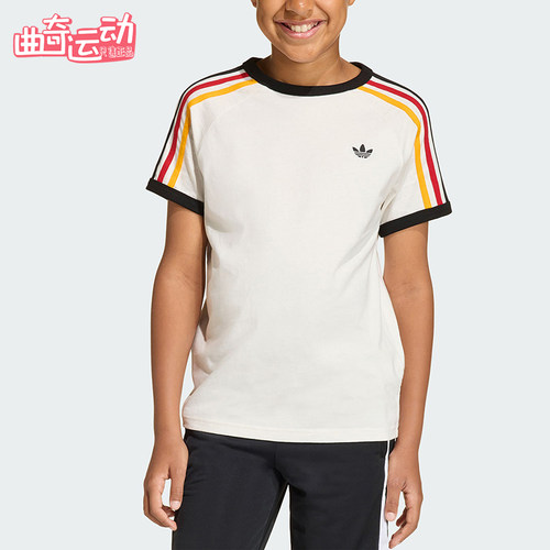 Adidas/阿迪达斯正品三叶草3STRIPEST-SHIRT经典短袖T恤KQ8369