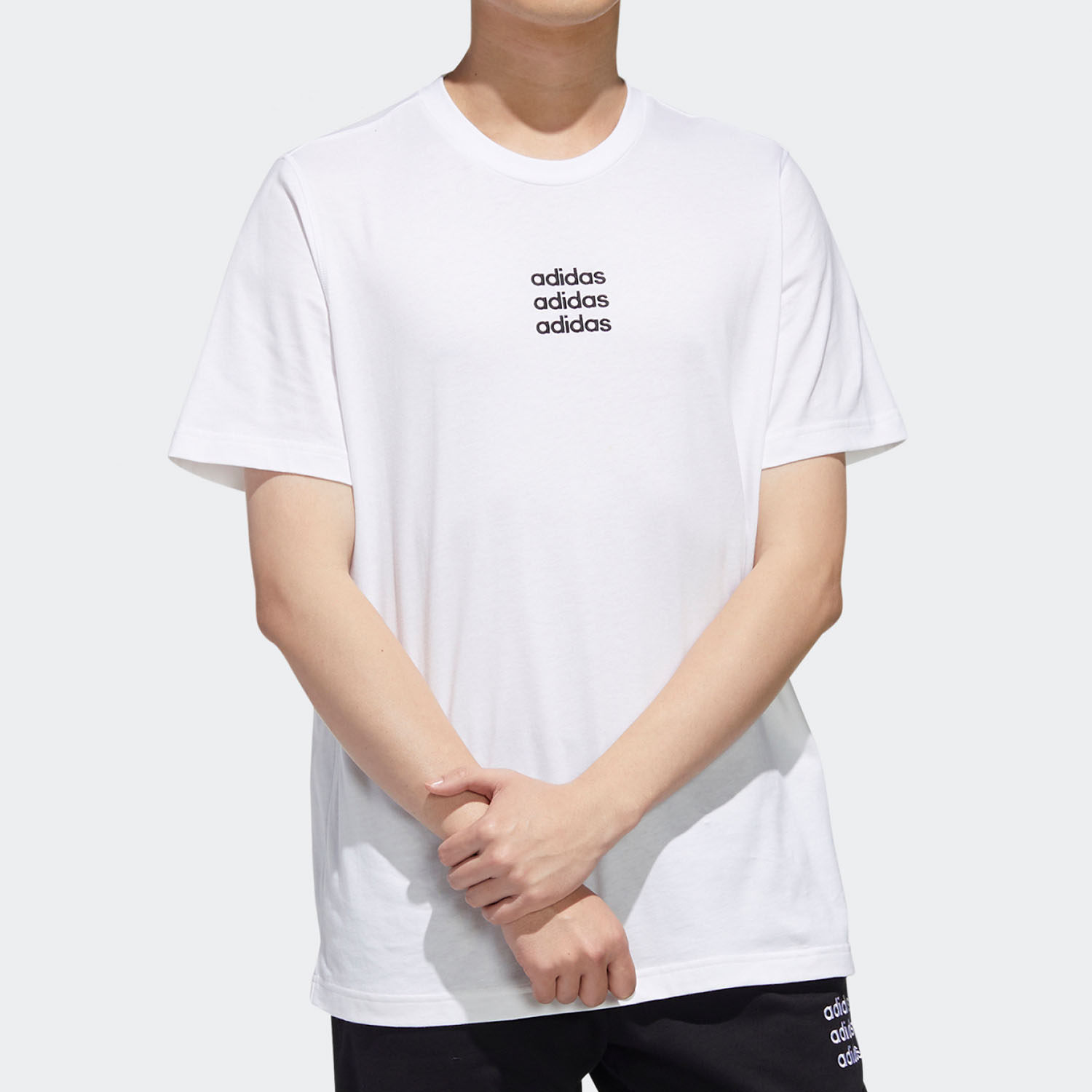 Adidas/阿迪达斯正品neo M C+TEE 男子透气运动型格短袖T恤GJ8908