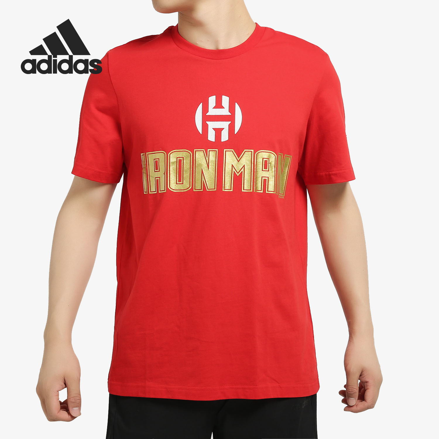 Adidas/阿迪达斯正品 HRDN IM LOGO男子篮球短袖T恤 FM2813