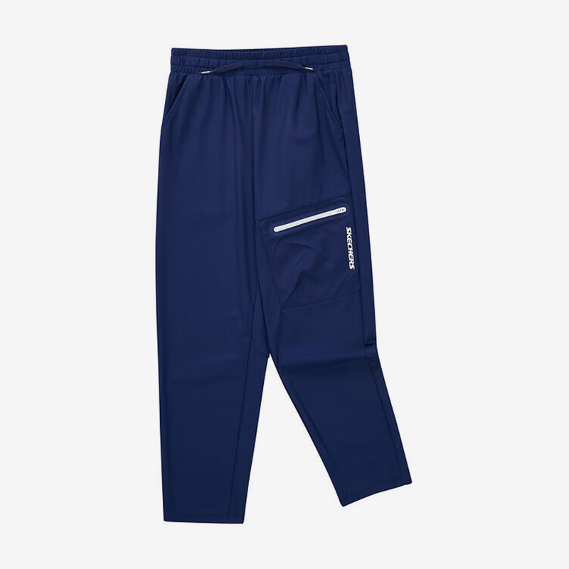 Skechers/斯凯奇正品2024新款儿童户外休闲字母宽松运动长裤