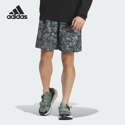 Adidas/阿迪达斯正品 NATGEO SHORTS 男士户外运动短裤IS9517