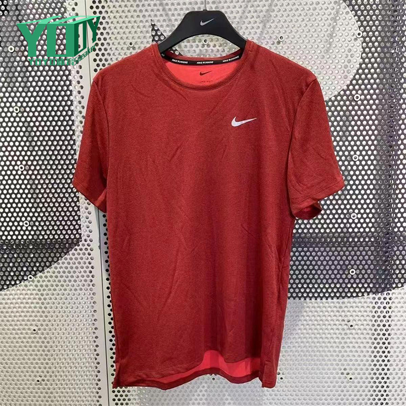 Nike/耐克正品新款男红色训练健身轻盈经典透气短袖T恤DV9316-677