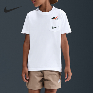 HV5225 Sportswear大童针织圆领透气短袖 100 耐克正品 Nike