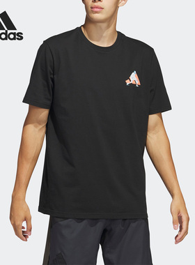 Adidas/阿迪达斯正品哈登夏新款篮球男子运动短袖T恤HY0786