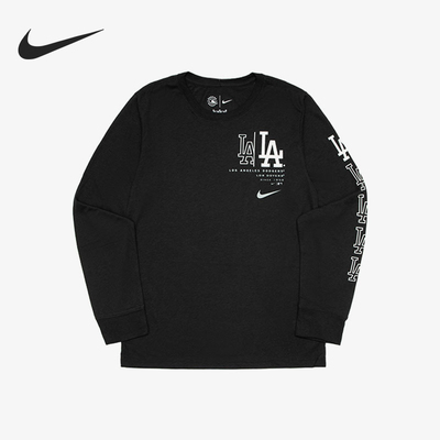 Nike/耐克正品MLB联名大童休闲印花透气运动长袖DX5249-010