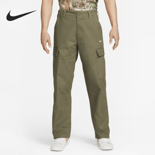 Nike/耐克正品新款男士复古拉链宽松直筒休闲长裤FD0402-222
