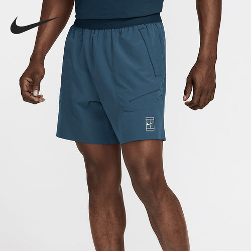Nike耐克正品男松紧侧开叉三分休闲运动日常出行短裤FZ6913-478