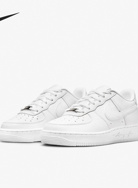 Nike/耐克正品Air Force 1GS女子大童空一号板鞋FV9918-100