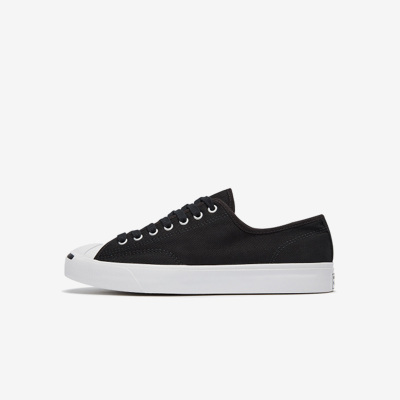Converse匡威 Jack Purcell 经典款开口笑 黑白男女帆布鞋164056C