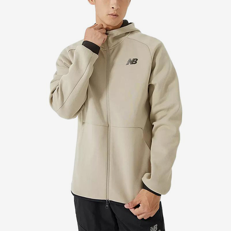 New Balance/NB正品运动男士简约休闲连帽针织外套AMJ21178-AL