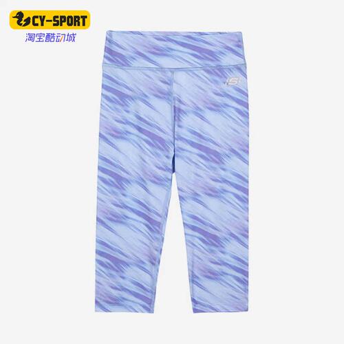 Skechers/斯凯奇正品梭织儿童紧身透气运动七分裤P223G082-033Z