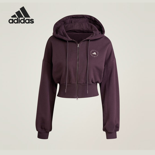 女士运动休闲短款 Adidas 新款 当季 外套IZ5011 阿迪达斯正品