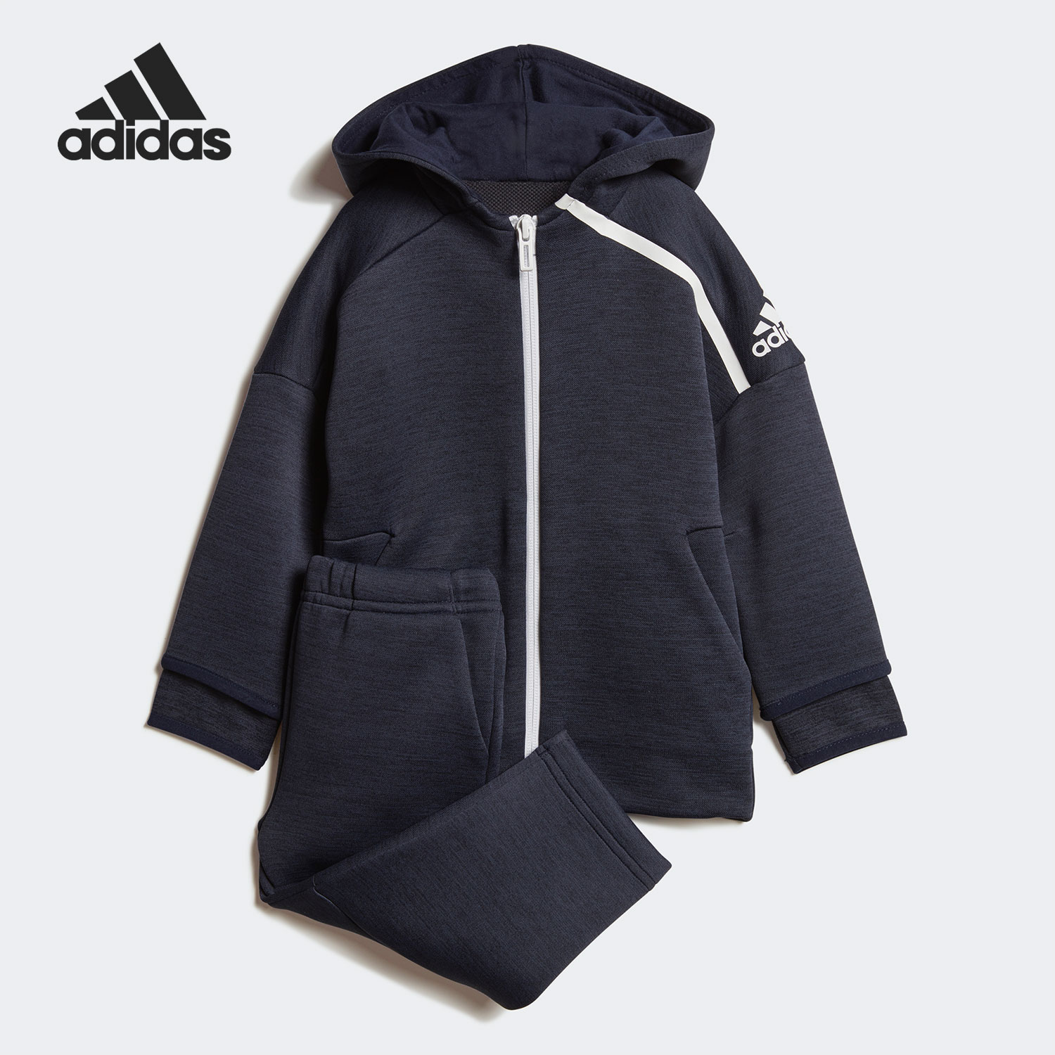 Adidas/阿迪达斯正品新款婴童休闲运动训练系列套装 DV1271