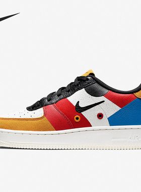 Nike/耐克正品Air Force 1 GS女子大童耐磨运动鞋BQ2438-100