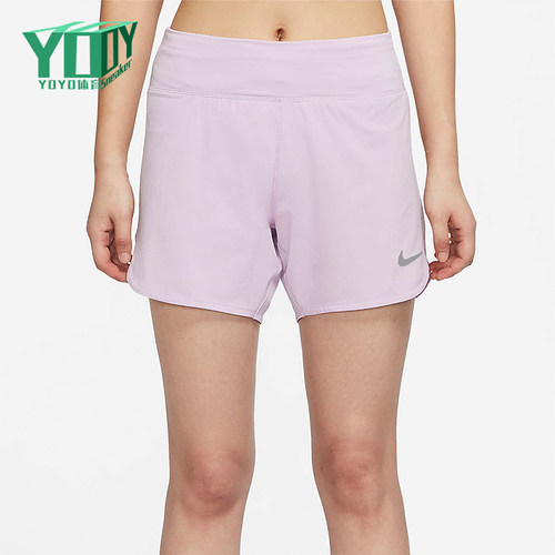 Nike/耐克正品2025女士印花运动透气松紧腰跑步短裤CZ9569-530