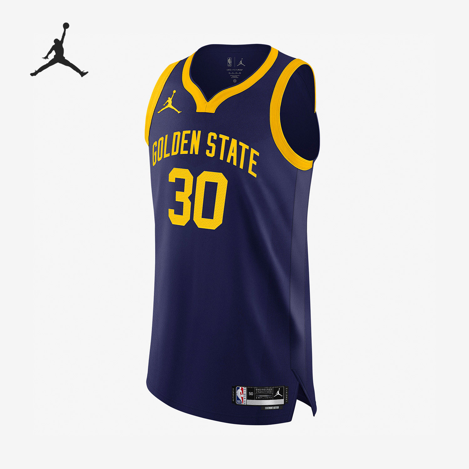 Nike/耐克正品JORDAN库里勇士队男子运动篮球球衣DQ0147-421