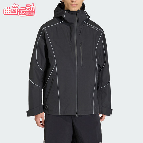 Adidas/阿迪达斯正品三叶草新款男女黑色经典休闲夹克外套JZ0797