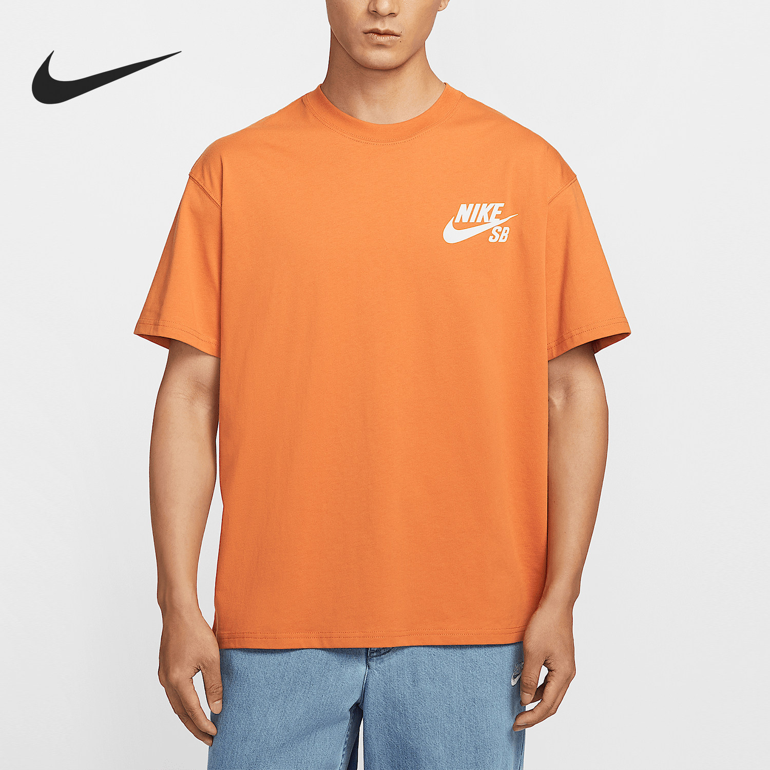 Nike/耐克正品2025夏季款男士休闲运动圆领短袖DC7818-815