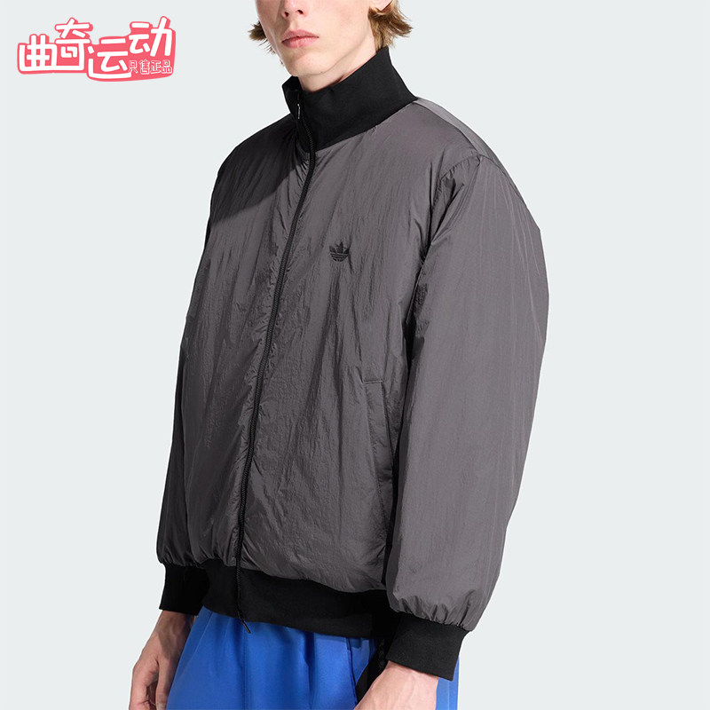 Adidas/阿迪达斯正品三叶草男士休闲保暖立领运动梭织棉服JW0980
