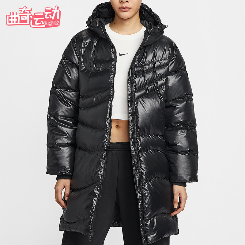 Nike/耐克正品冬季新款女士户外拒水保暖中长款羽绒服HV2752-010