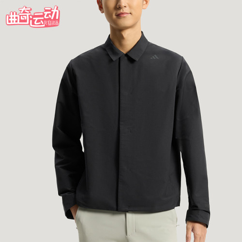Adidas/阿迪达斯正品武宗系列新款男黑色经典亲肤夹克外套KG0840