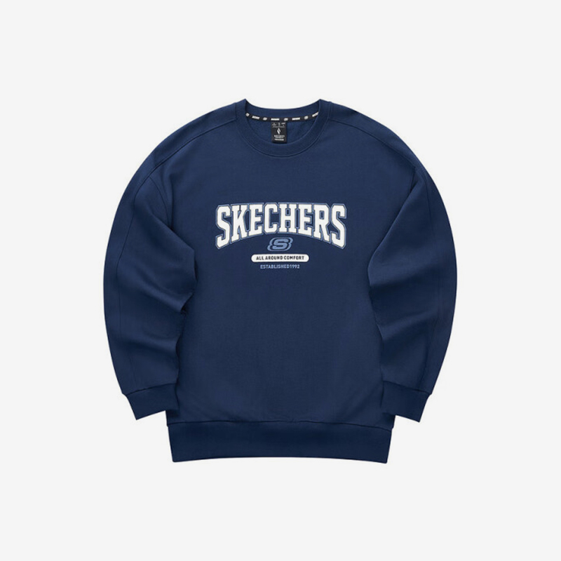 斯凯奇男女时尚透气宽松卫衣