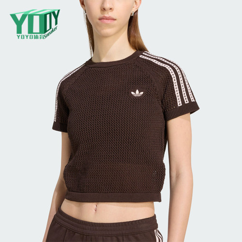 Adidas/阿迪达斯正品三叶草CALIT-SHIRT新款女经典短袖T恤KC6480