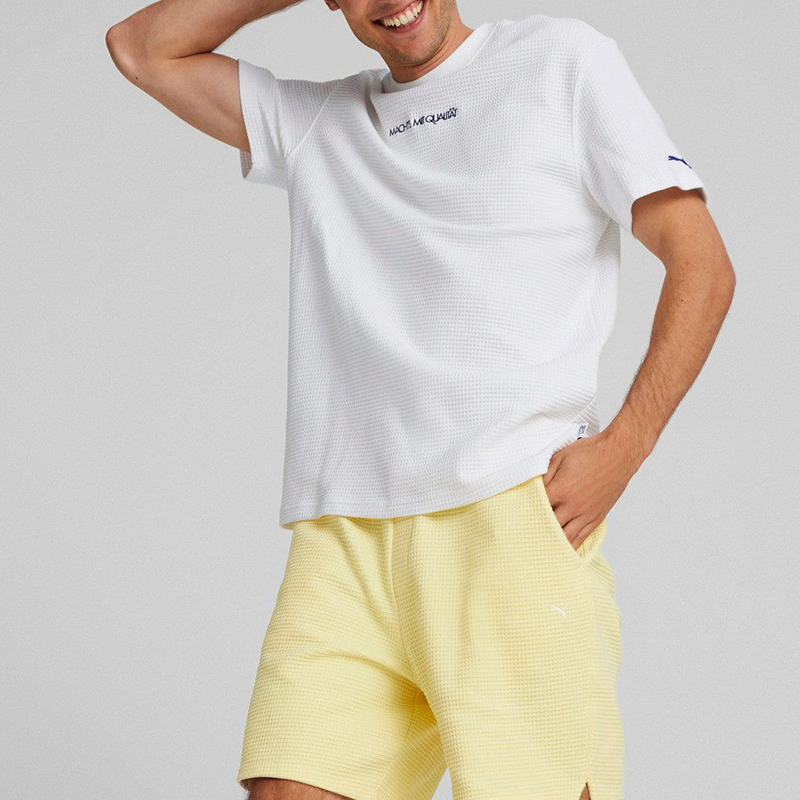Puma/彪马正品MMQ 系列情侣同款华夫格短袖休闲T恤535792-02