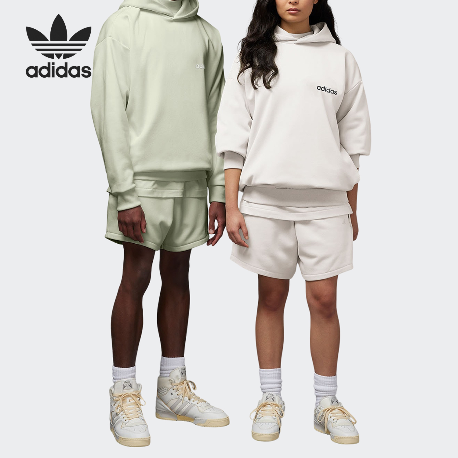 阿迪达斯正品男女连帽卫衣