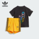 阿迪达斯正品 三叶草新款 婴童休闲运动短袖 Adidas 套装 II0826