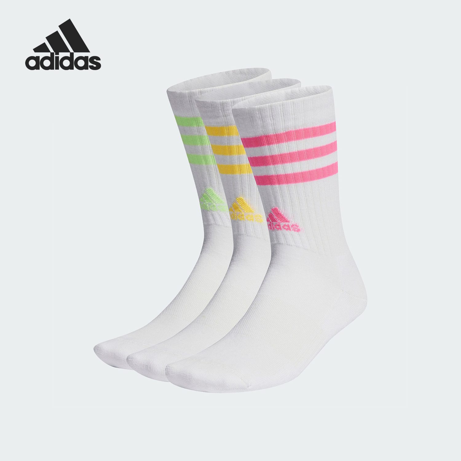 Adidas/阿迪达斯正品 C SPW CRW 3P男女款运动袜三双装IP2638