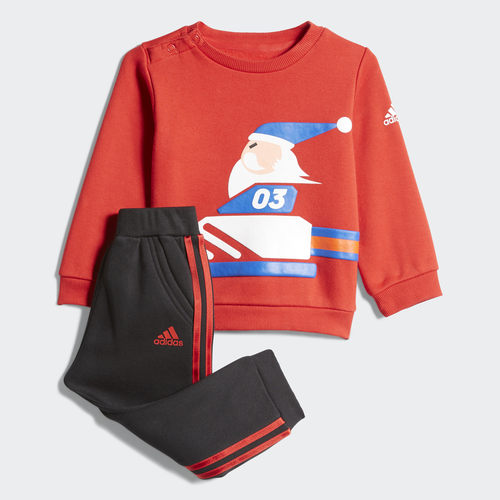 Adidas/阿迪达斯特价儿童时尚潮流休闲舒适运动圆领套装EH3666