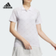 Polo衫 Adidas 女士翻领满印运动短袖 夏季 HZ6120 阿迪达斯正品