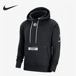 Nike/耐克正品布鲁克林篮网队NBA男子运动连帽卫衣DR2298-010