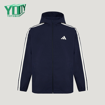 Adidas/阿迪达斯正品春秋男士拉链梭织运动复古夹克外套KV5945