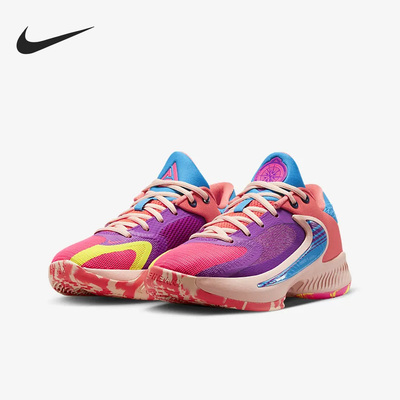 Nike/耐克正品FREAK 4女子GS大童运动耐磨篮球鞋DQ0553-500