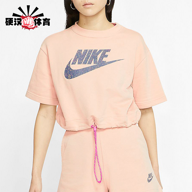 Nike/耐克正品2025女士日常圆领套头透气印花运动短袖CJ2276-287