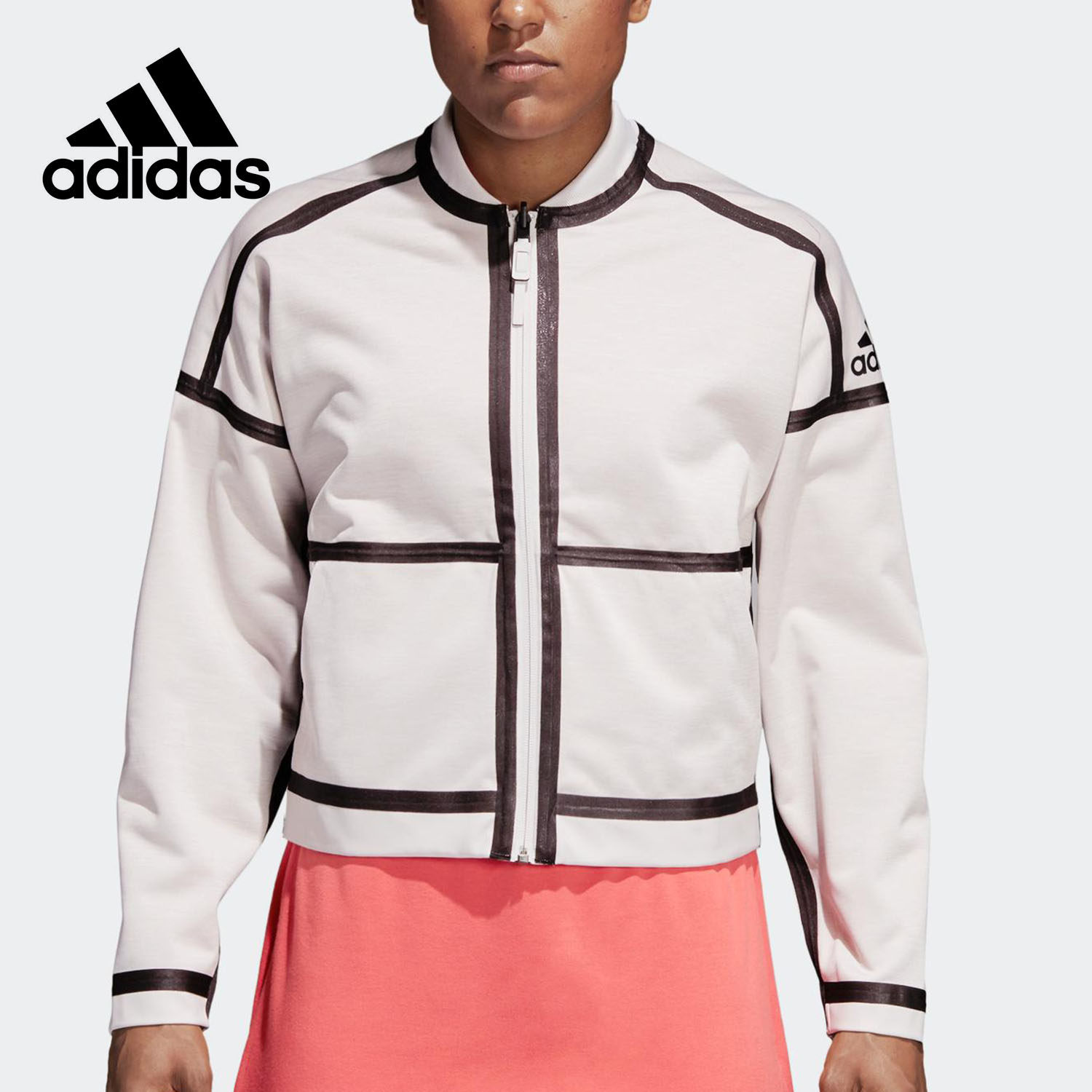 Adidas/阿迪达斯正品女子双面短款运动立领夹克外套 CF1465,运动服/休闲服装,运动茄克/外套,淘宝优惠券,粉丝福利购,淘宝优惠卷