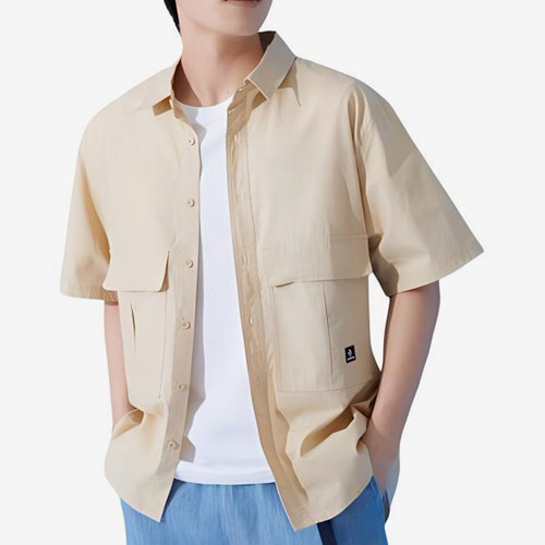 Converse/匡威正品夏季新款男子时尚简约短袖衬衫10024742-A02