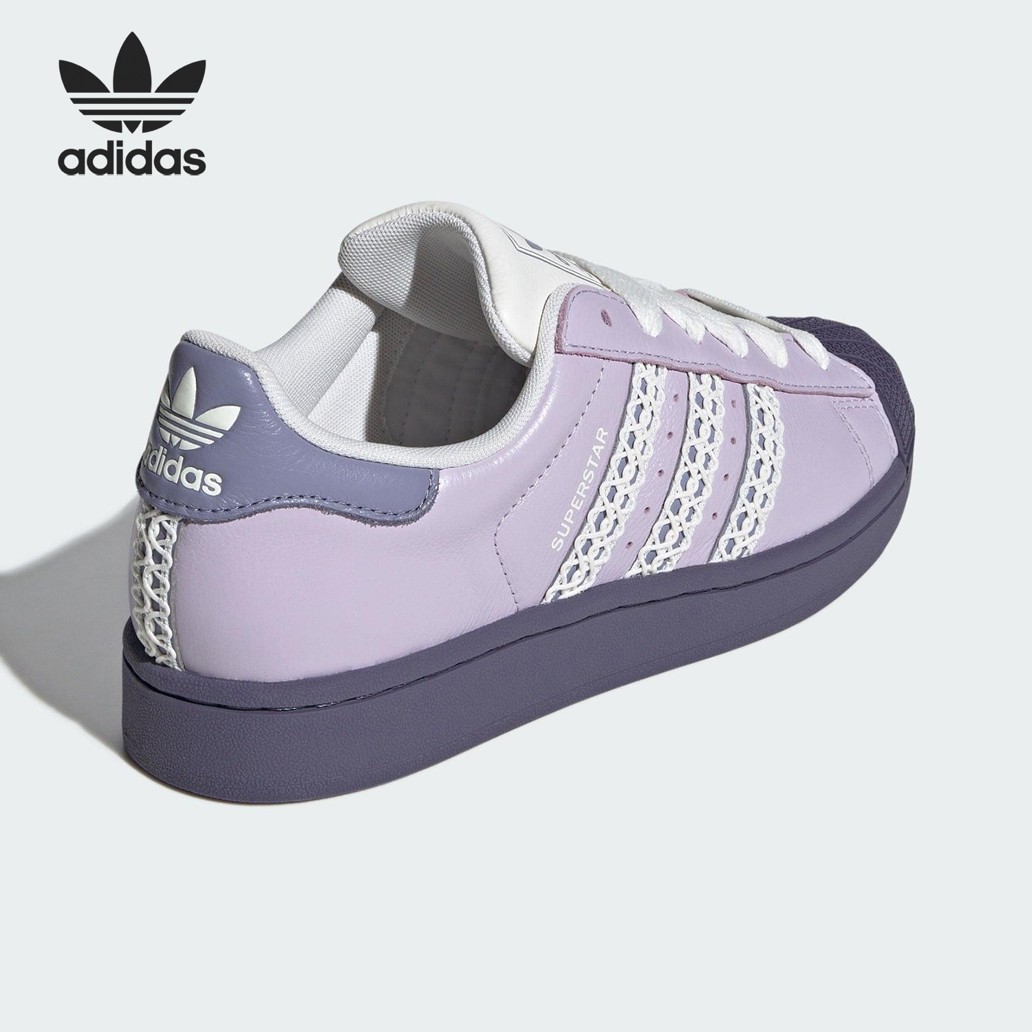 Adidas/阿迪达斯正品三叶草女士皮革时尚低帮经典板鞋KJ4210