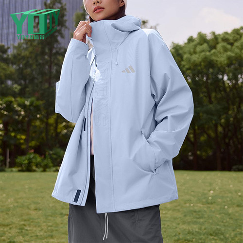Adidas/阿迪达斯正品2025秋季款男女日常保暖运动连帽外套KF9397
