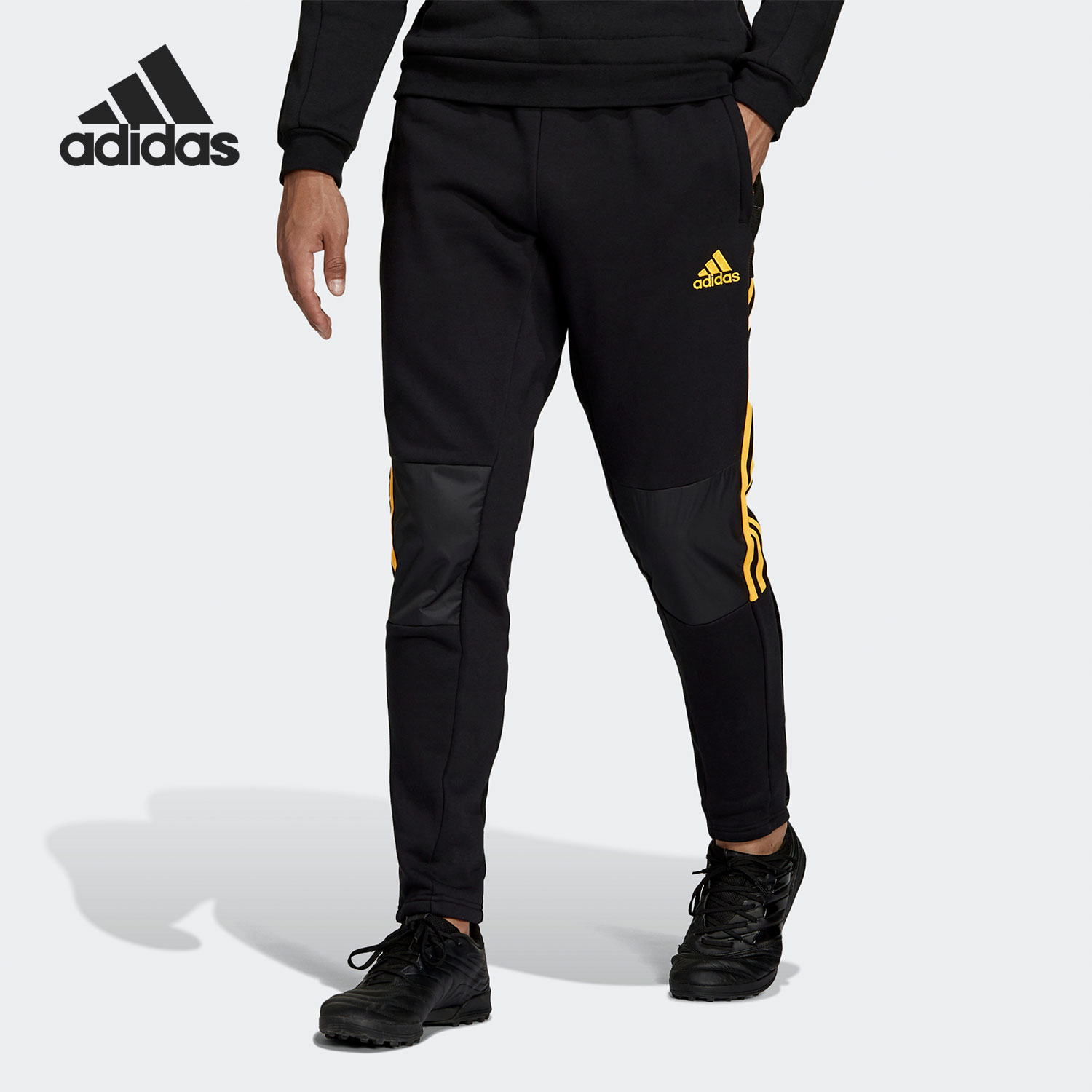 阿迪达斯男子休闲运动长裤足球