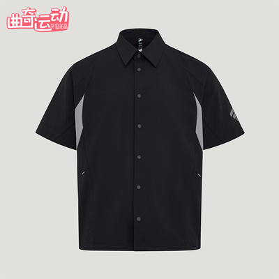 Adidas/阿迪达斯正品夏季男士运动翻领轻薄简约短袖衬衫T恤KY5646