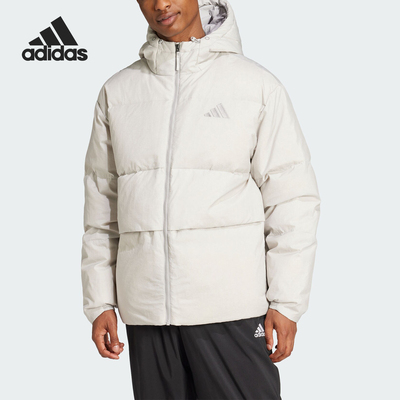 阿迪达斯男士运动连帽羽绒服