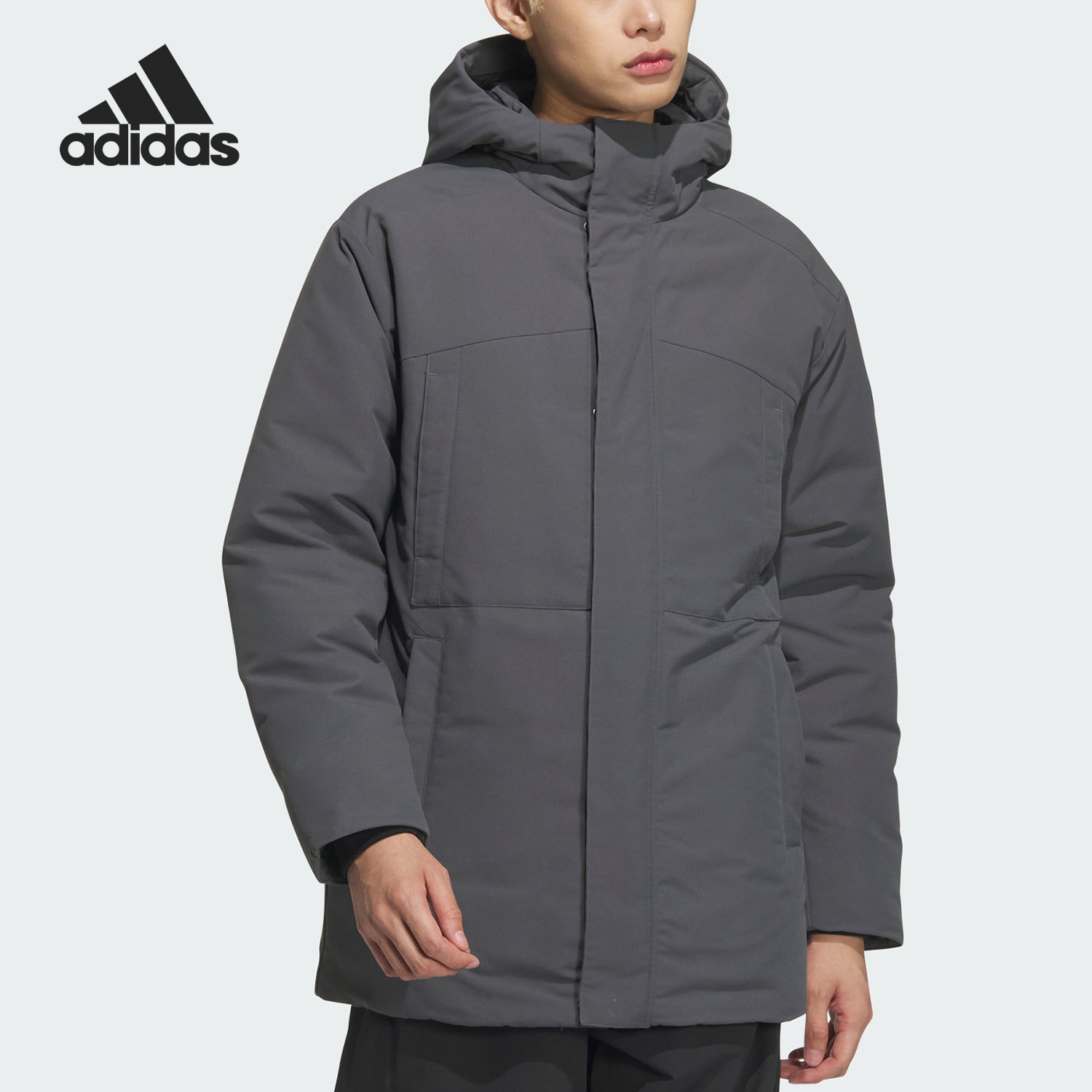 Adidas/阿迪达斯正品DOWN PARKA男女款拒水防泼羽绒服JM9146