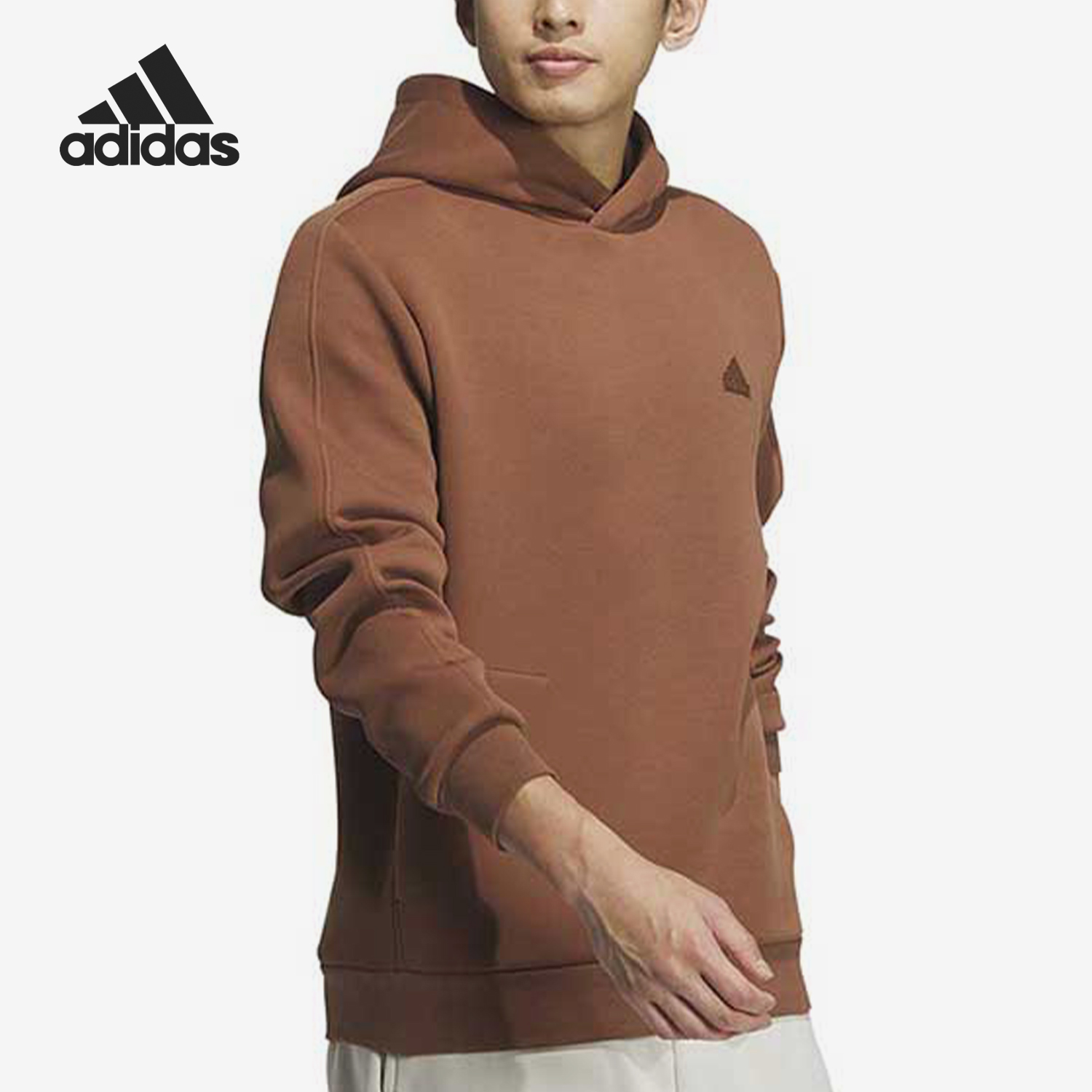 Adidas/阿迪达斯正品2024男女同款连帽宽松运动套头衫JE8628
